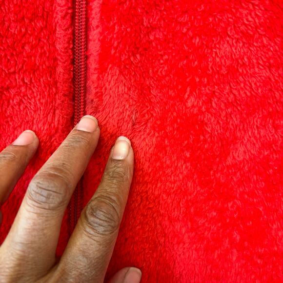 Champion Fresno State Bulldogs Jacket Fuzzy Cozy Mens Medium Embroidered Logo - Picture 6 of 15